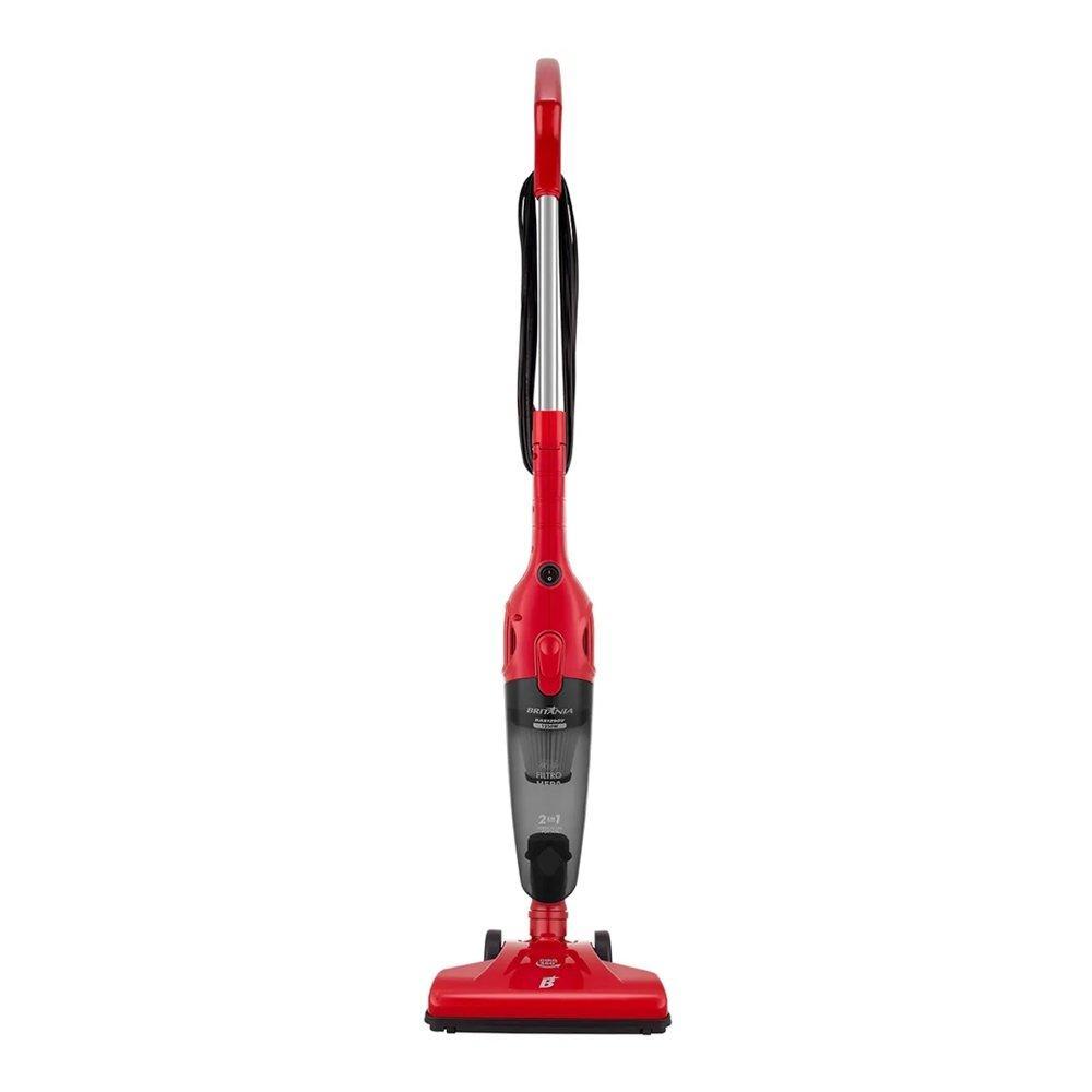 Aspirador de Pó Vertical Britânia BAS1290V - 1 Litro, 2 em 1, Vermelho, 1250W