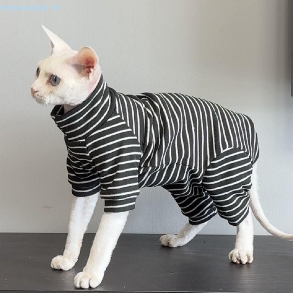 MXBEAUTYFE Camisa Base De Gato Sem Pêlos , Roupas De Duas Pernas Elásticas Para Gatos Sphynx , Macias