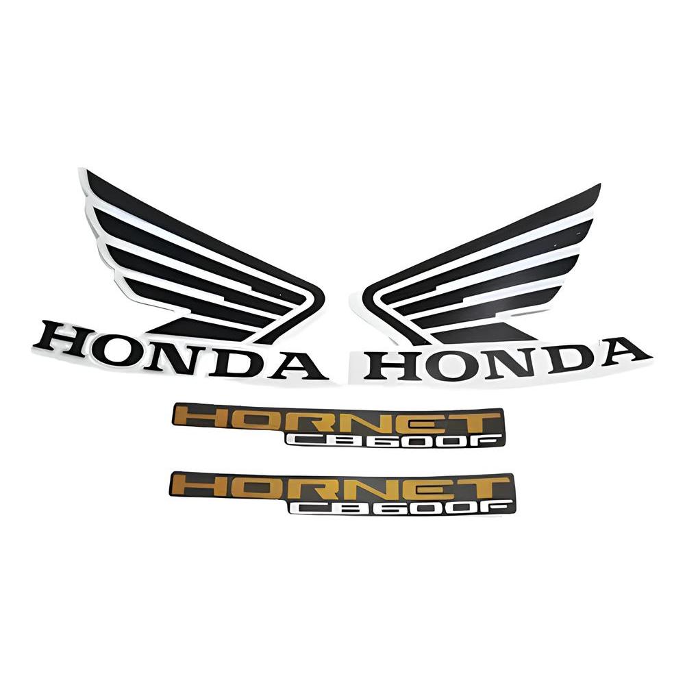 Jogo Adesivo Honda CB 600 Hornet 2010 Amarela (Dourada) LBM