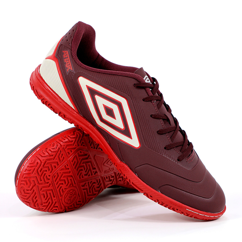 Chuteira Umbro Futsal Attak III Bordô - Masculino