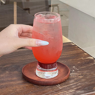 Francês simples tambor grande barriga copo nicho Design ins copo de suco bebida fria copo de vidro especial frutas xícar