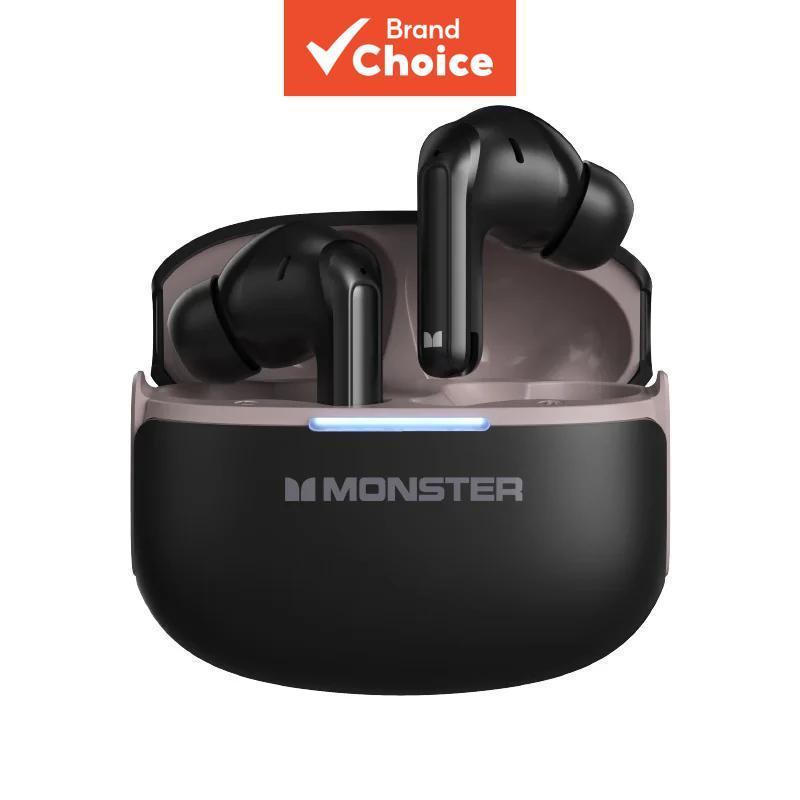 Fones de Ouvido Monster D02 Bluetooth 6.0, fones com cancelamento ativo de ruído (ANC), som puro, 4 microfones para