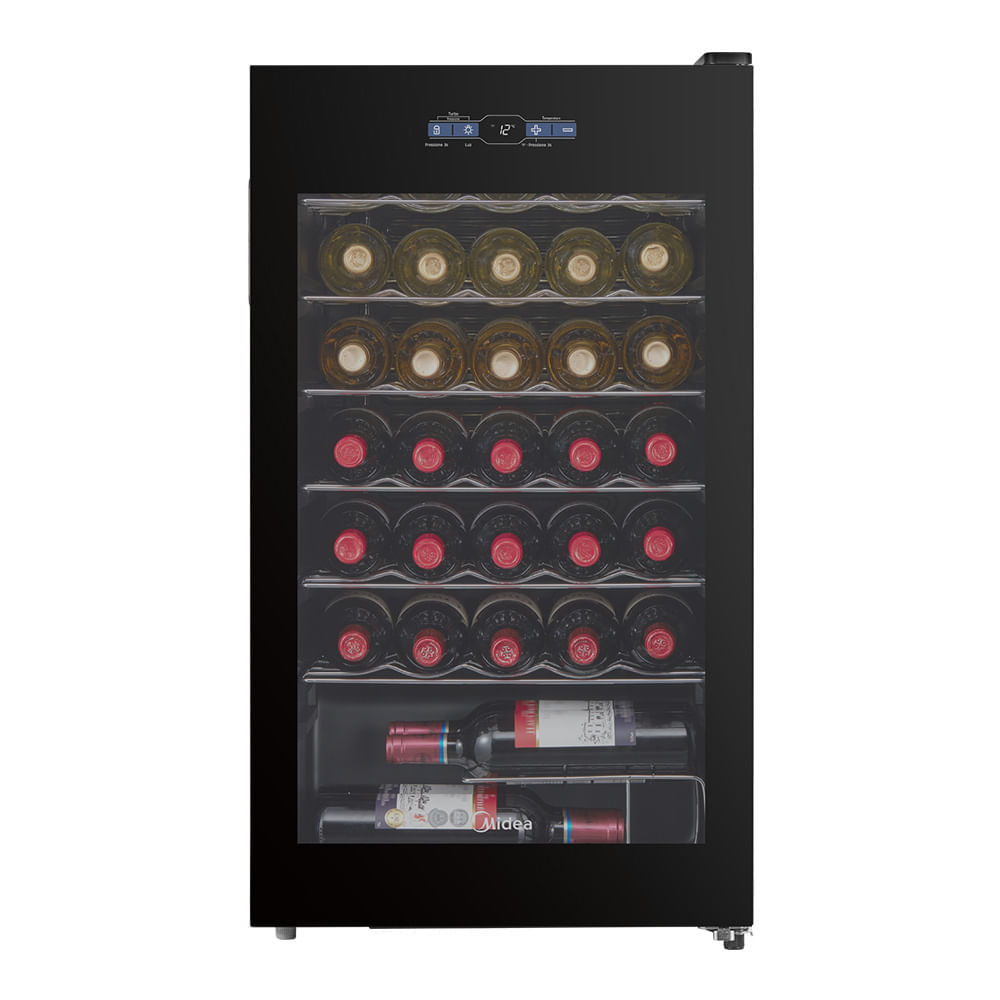 Imagem Adega de Vinho Climatizada 34 Garrafas Inverter Bivolt Midea