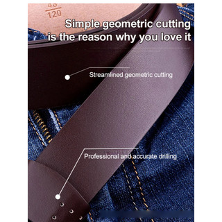 [Design Elegante] Cinto Masculino de Couro Bovino/Cinto para Homens/Cinto Masculino
