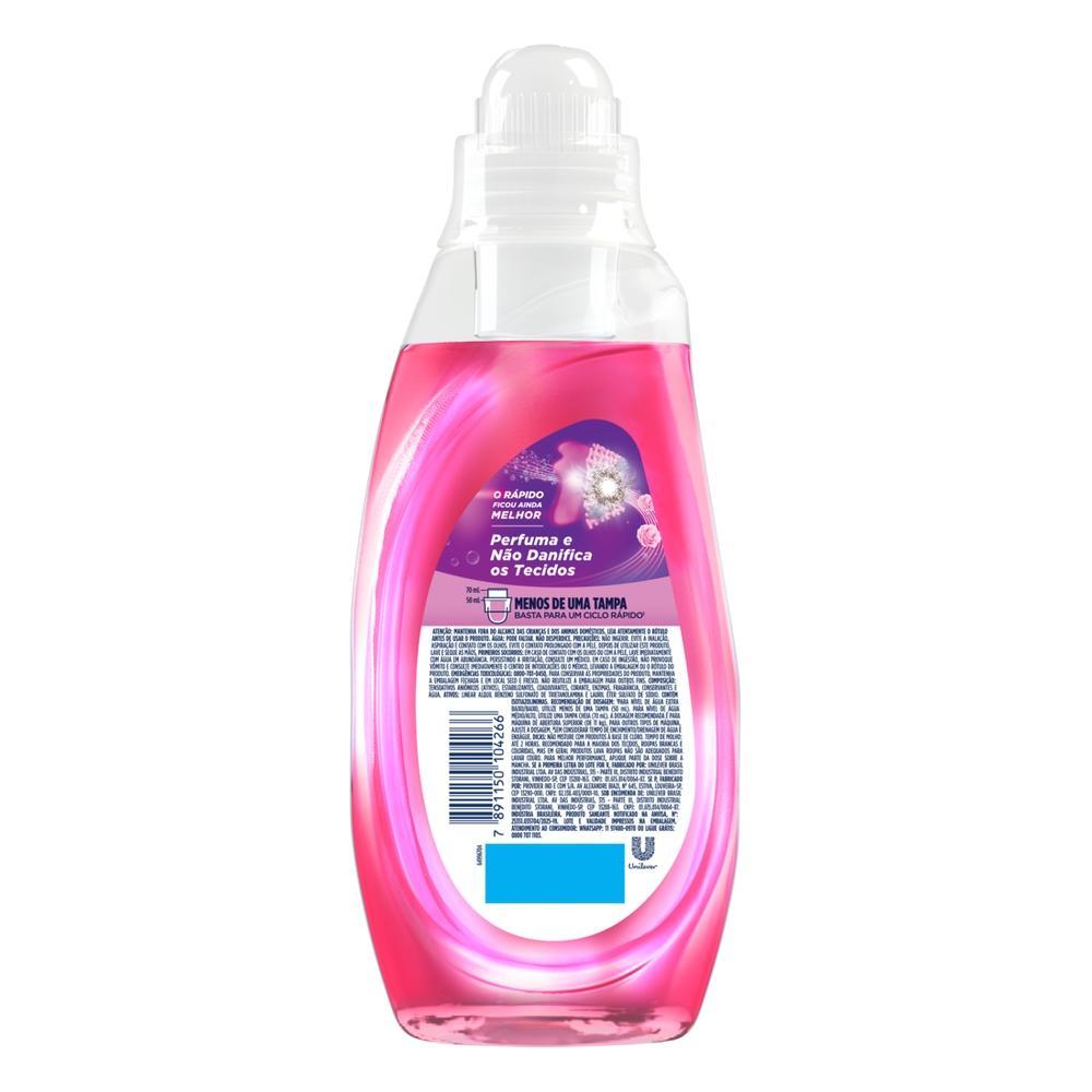 Kit 3 Lava-Roupas Líquido Omo Ciclo Rápido Ação Cuidado Frasco 750ml cada · foto 2