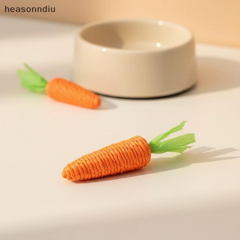 [heasonndiu] Cenoura Gato Dentição Sti 2 Em 1 Brinquedo Som Com Anti Mordida Scratch Board Interativo Cuddle Play Fun Pa