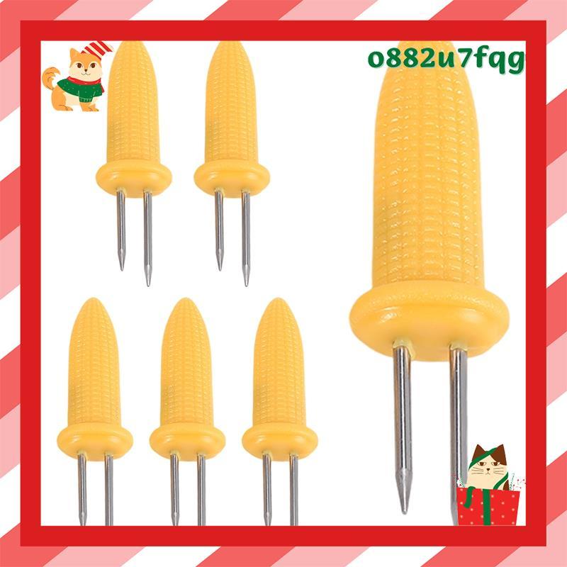 6 Peças De Rack De Milho Na Espiga Espetos De Garfo De Aço Inoxidável Com Alça De Silicone o882u7fqg.br