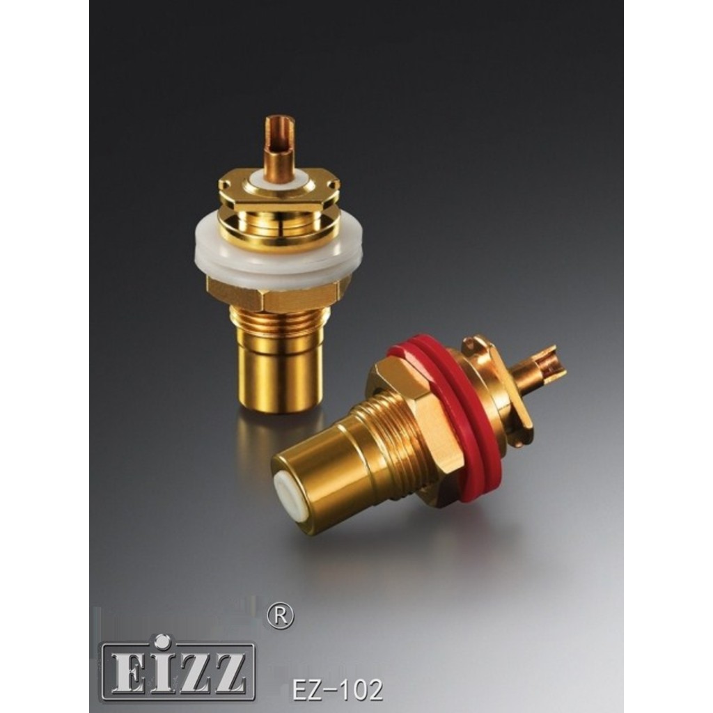 EIZZ EZ-102 fósforo Bronze banhado a ouro plugue de áudio AV amplificador de potência de áudio lótus fêmea soquete de si