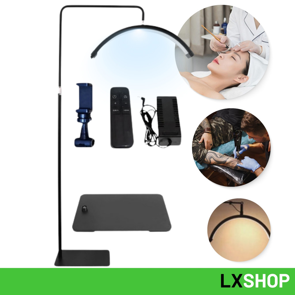 Luminária LED Lua em Arco com Controle Remoto e Luz Ajustável