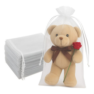 50 Sacos Tule Organza 20x30 cm Branco P/ Lembrancinha Presente em Oferta na Shopee