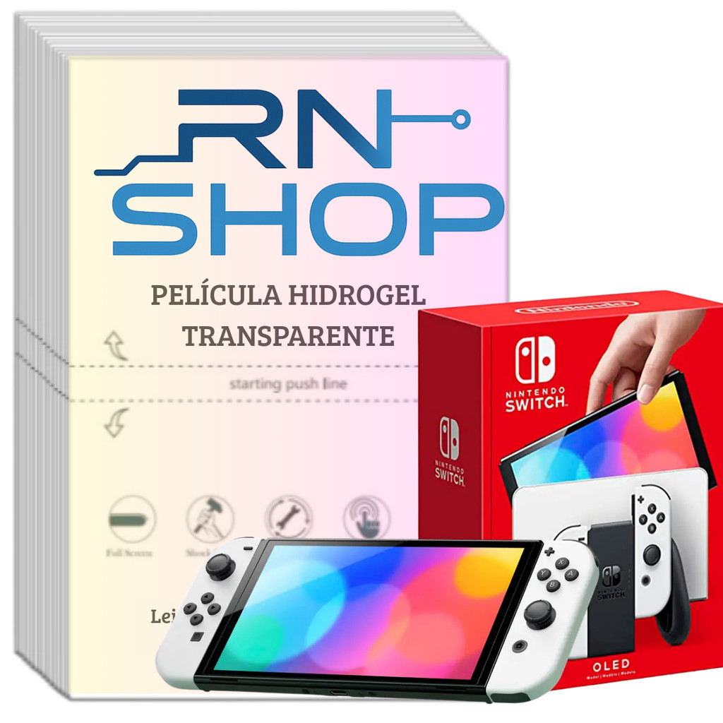 Película Hidrogel Hd Nitendo Switch 2, Oled, V2, Game Boy, Lite, Pro ,Screen ,Lite New 3D Small Big Todos os modelos