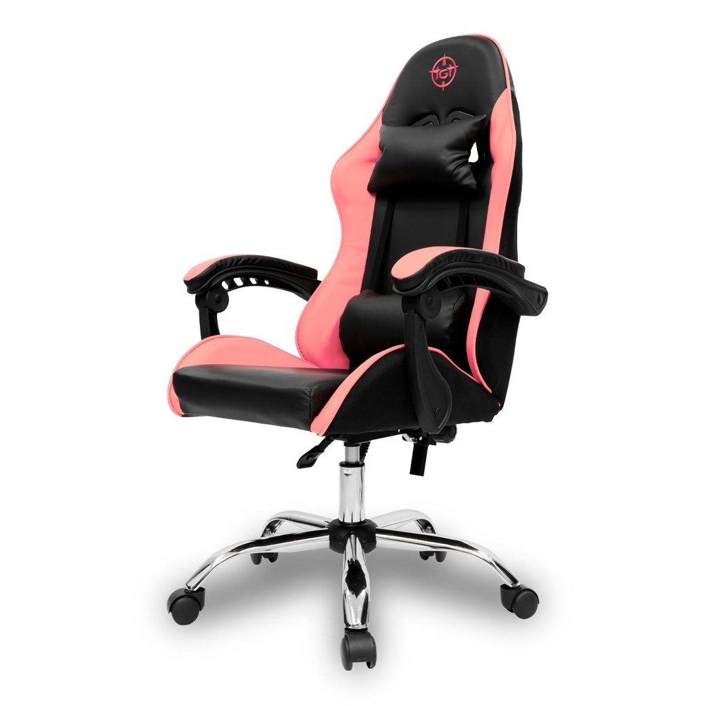 Cadeira Gamer TGT Heron, Preta e Rosa, TGT-HR-BPK01