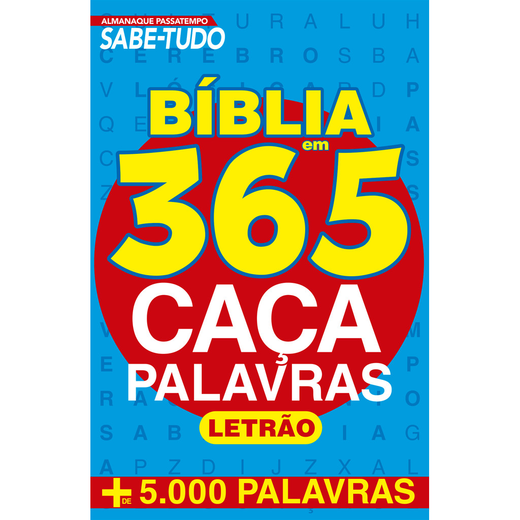 Almanaque Passatempo - Sabe tudo - Bíblia em 365 caça-palavras - Letrão Vendido por Leitura Valparaíso