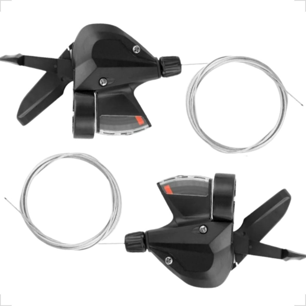 Alavanca Trocador Absolute Rapid Fire Sem Manete 3x7 3x8 3x9 Bike De Marcha 21v 24v e 27v Com Cabos