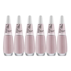 Kit 6 Esmalte Impala A Cor Da Moda Unhas Le Rose Cremoso