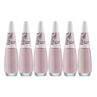 Kit 6 Esmalte Impala A Cor Da Moda Unhas Le Rose Cremoso em Oferta na Shopee