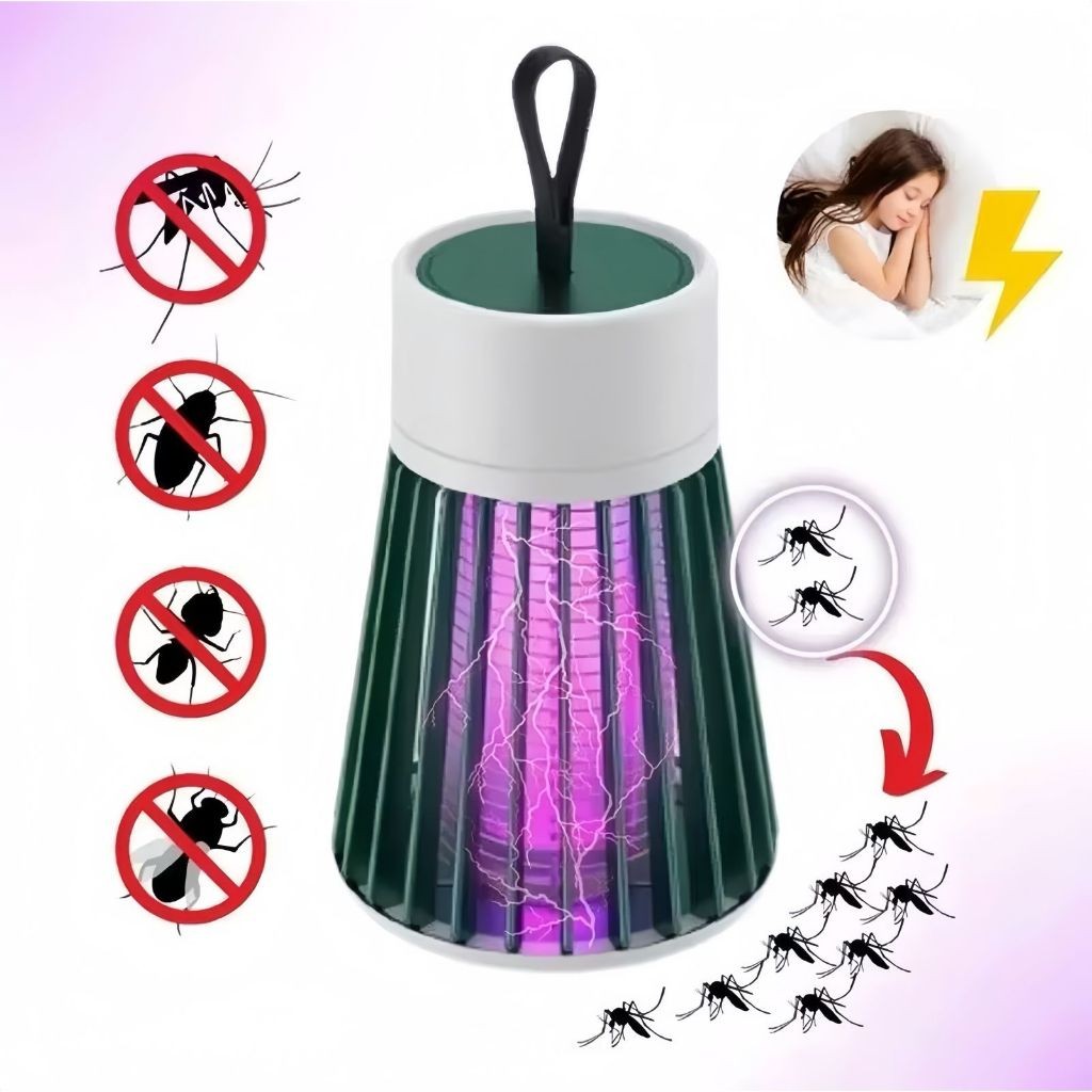 Lampada Luminária Armadilha Led UV USB Recarregavel  Mosquiteiro Repelente Para Inseto