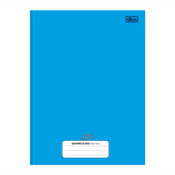 Caderno brochura capa dura quadriculado 1x1cm 96 folhas D Mais Tilibra