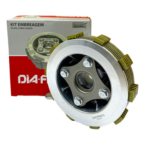 KIT EMBREAGEM COMPLETA DIAFRAG HONDA CBX250 TWISTER / XR250 TORNADO 2001 A 2008