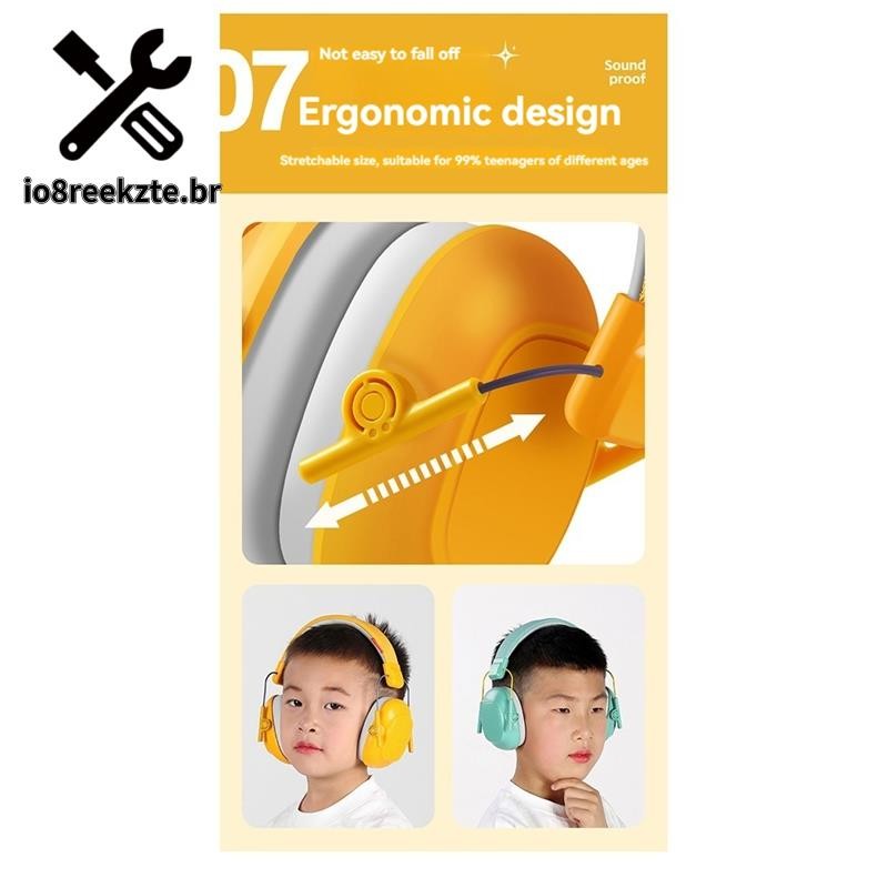 Fones De Ouvido Infantis Com Cancelamento De Ruído Para Aprendizagem-Protetores Antirruído Descompressão De Aeronaves Mo