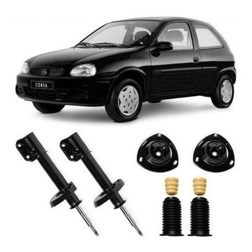 Par Amortecedor Dianteiro + Kit Batente Corsa Wind 1994 A 04