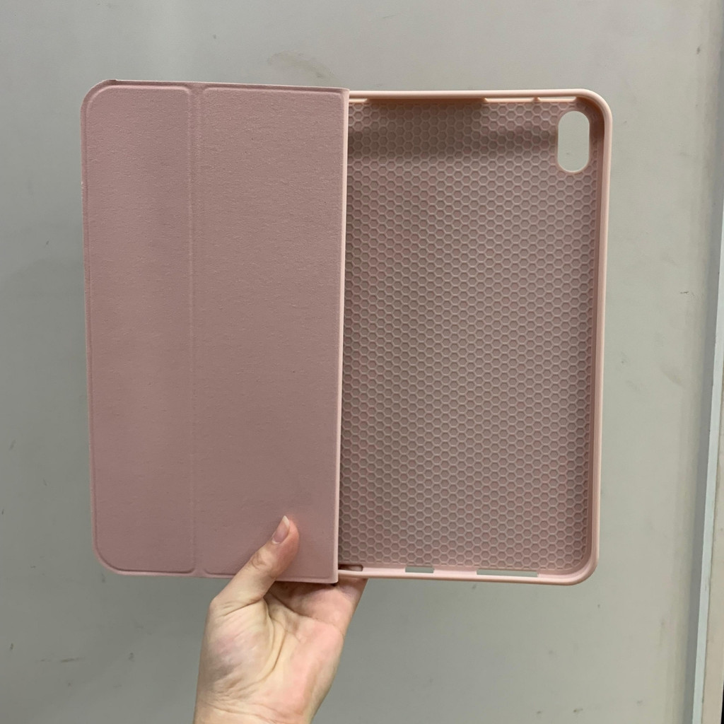 Capa Rosa Nude Ipad 10 Geração 10.9 2022 Case Smart Magnética Dobrável Com Suporte para caneta