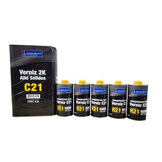KIT Verniz Pu Automotivo C21 6,75L GL Com Catalisador SHERWIN WILLIAMS (Lazzuril) em Oferta na Shopee