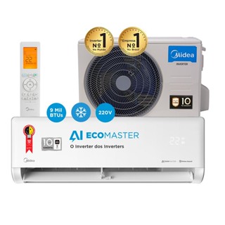 Ar Condicionado Split Inverter Hi Wall Midea IA Ecomaster 9000 BTUs Frio 42EZVCA09M5/38EZVCA09M5 - 220V em Oferta na Shopee