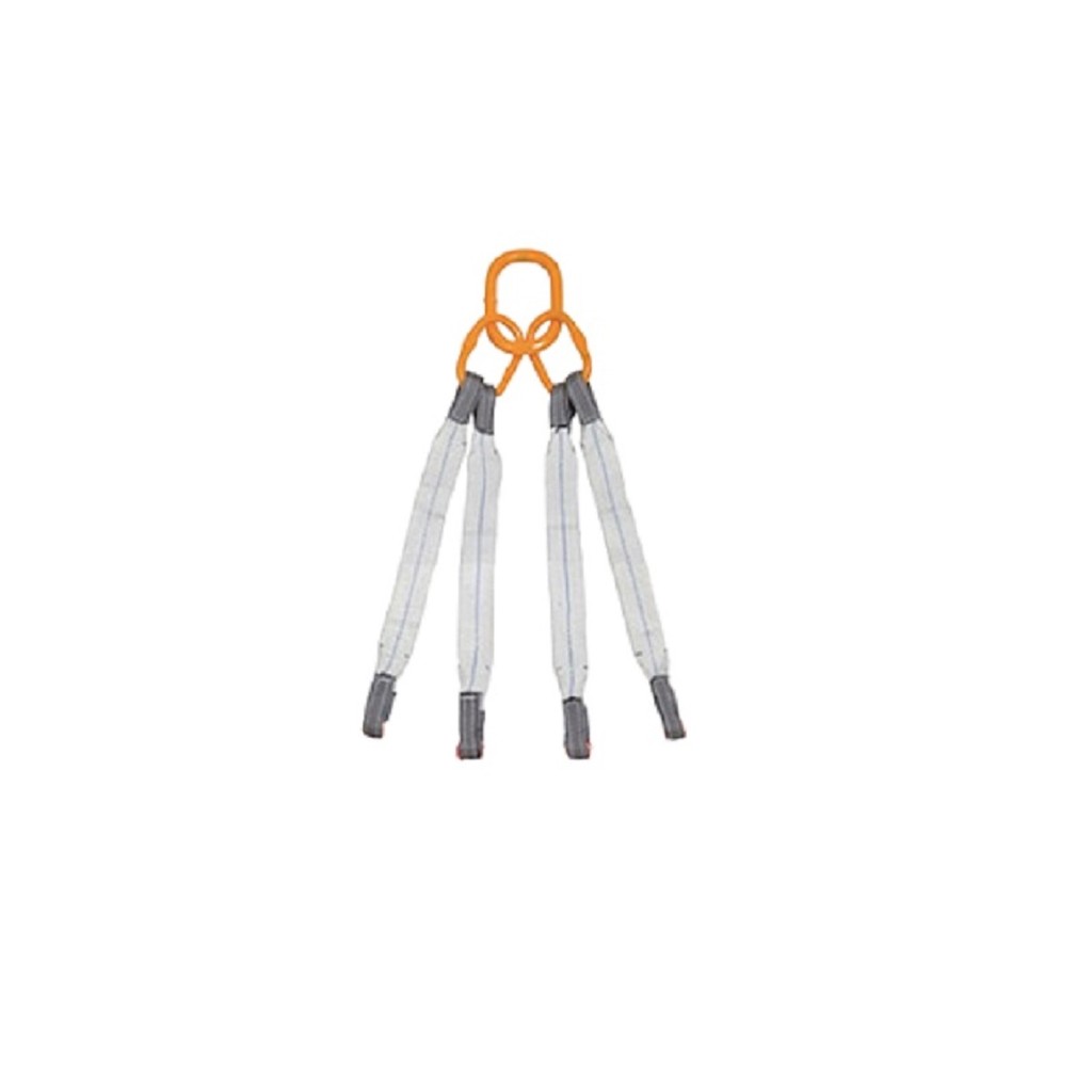 Cinta Elevação De Carga 4 Pernas 5,25 Ton X 3,5 Mts 50mm Branco