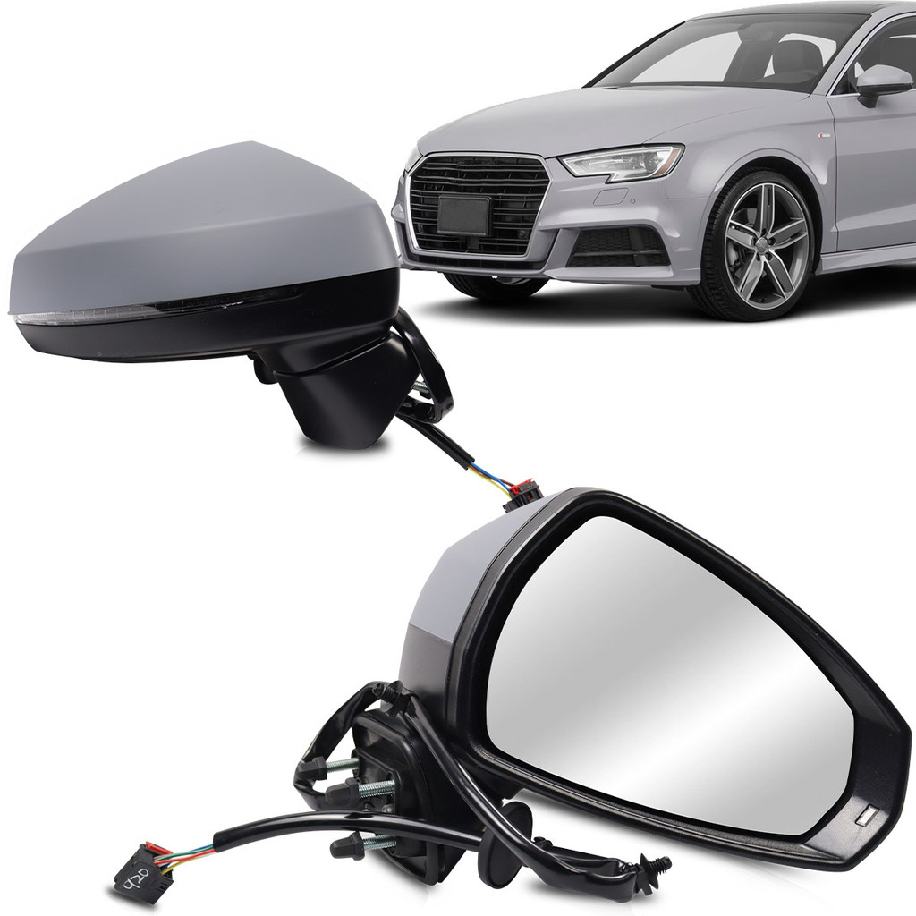 Retrovisor Audi A3 2015 2016 2017 2018 2019 2020 2021 2022 2023 2024 Elétrico Com Pisca Aquecedor em Oferta na Shopee