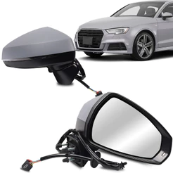 Retrovisor Audi A3 2015 2016 2017 2018 2019 2020 2021 2022 2023 2024 Elétrico Com Pisca Aquecedor