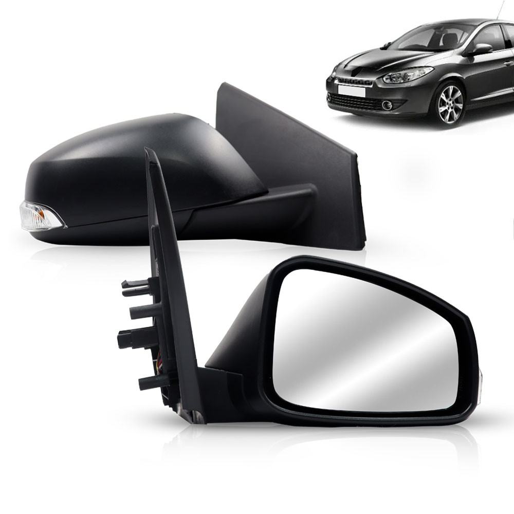 Retrovisor Fluence 2010 2011 2012 2013 2014 2015 2016 2017 2018 Elétrico Com Pisca em Oferta na Shopee
