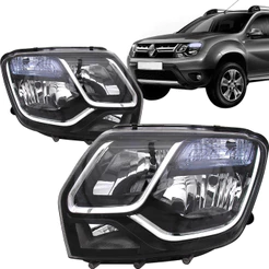 Par Farol Duster 2015 2016 2017 2018 2019 Com Pisca Cúpula Azul
