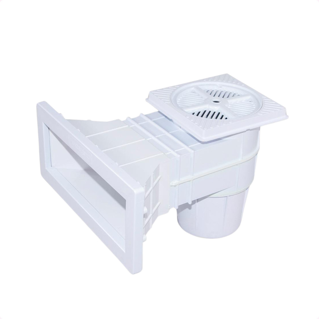 Skimmer Para Piscina Vinil Fibra Alvenaria Boca Larga Cano Longo