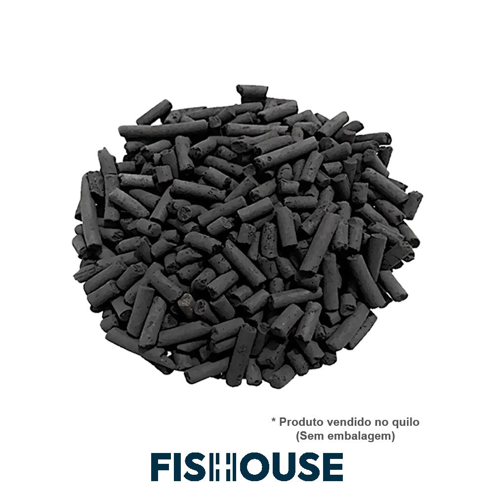 Carvão ativado - Carvão Peletizado (1Kg -Granel) - Fish House