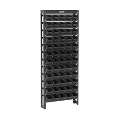 Estante Gaveteiro Metálica 150x60x16cm Com 60 Peças Gavetas
