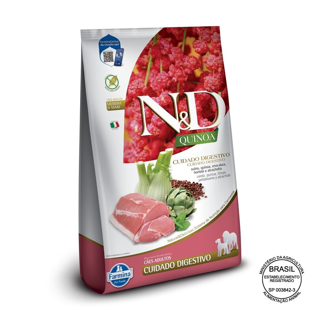 Ração Nd Quinoa Can Adulto Med/Max Digestivo SuÍno 10,1Kg em Oferta na Shopee