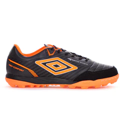 Chuteira Umbro Society Neo Comfort Preto Grafite Laranja - Masculino