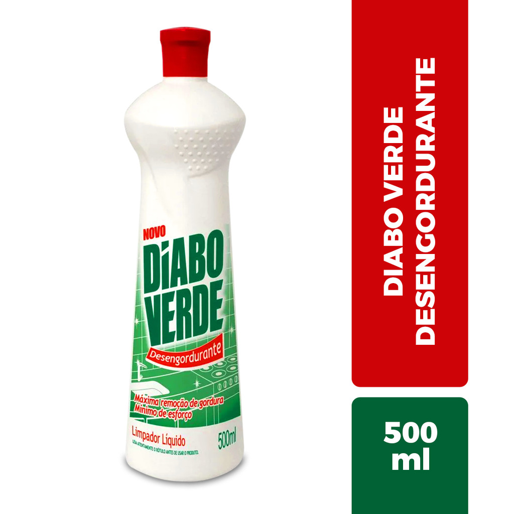 Diabo Verde Limpador Desengordurante Multiuso 500ml Limpa Fácil Cozinha em Oferta na Shopee