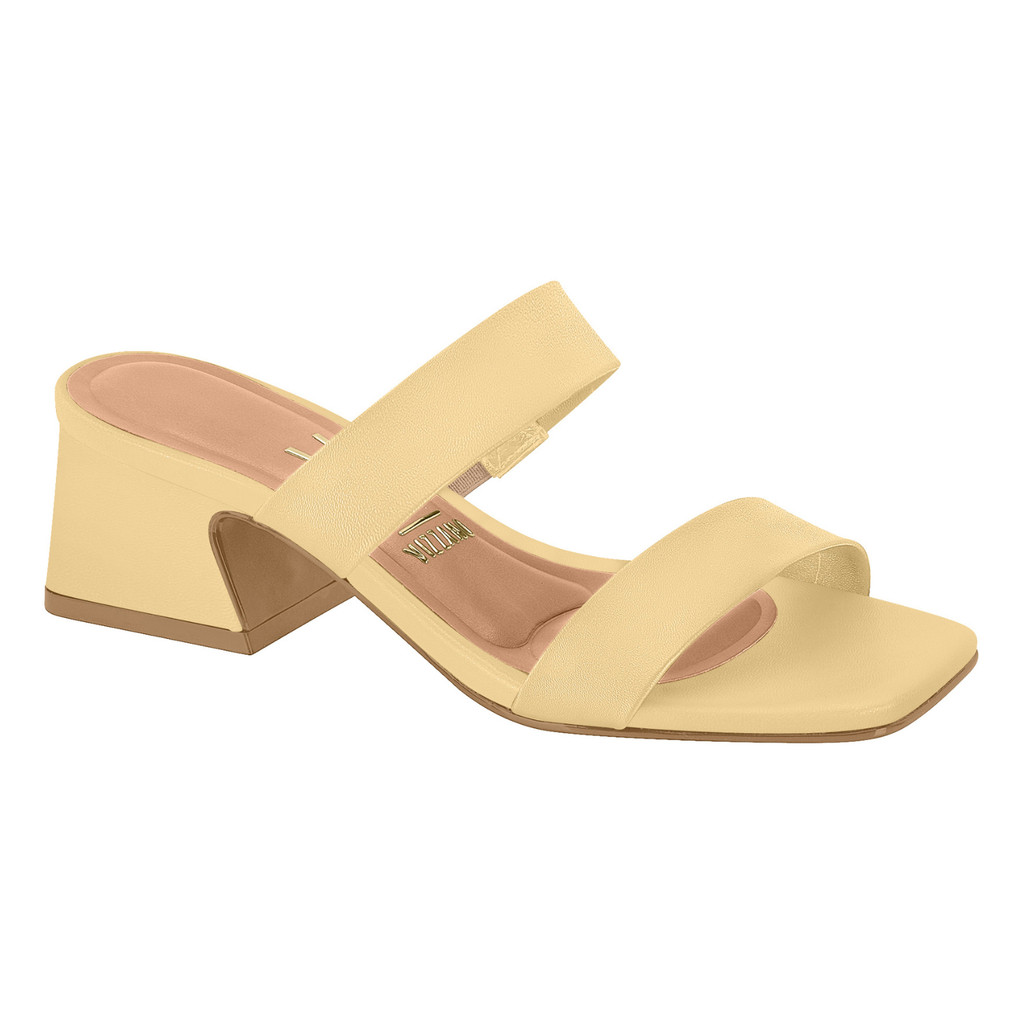 Tamanco Feminino Vizzano 6558.100 Salto Bloco 5cm Conforto