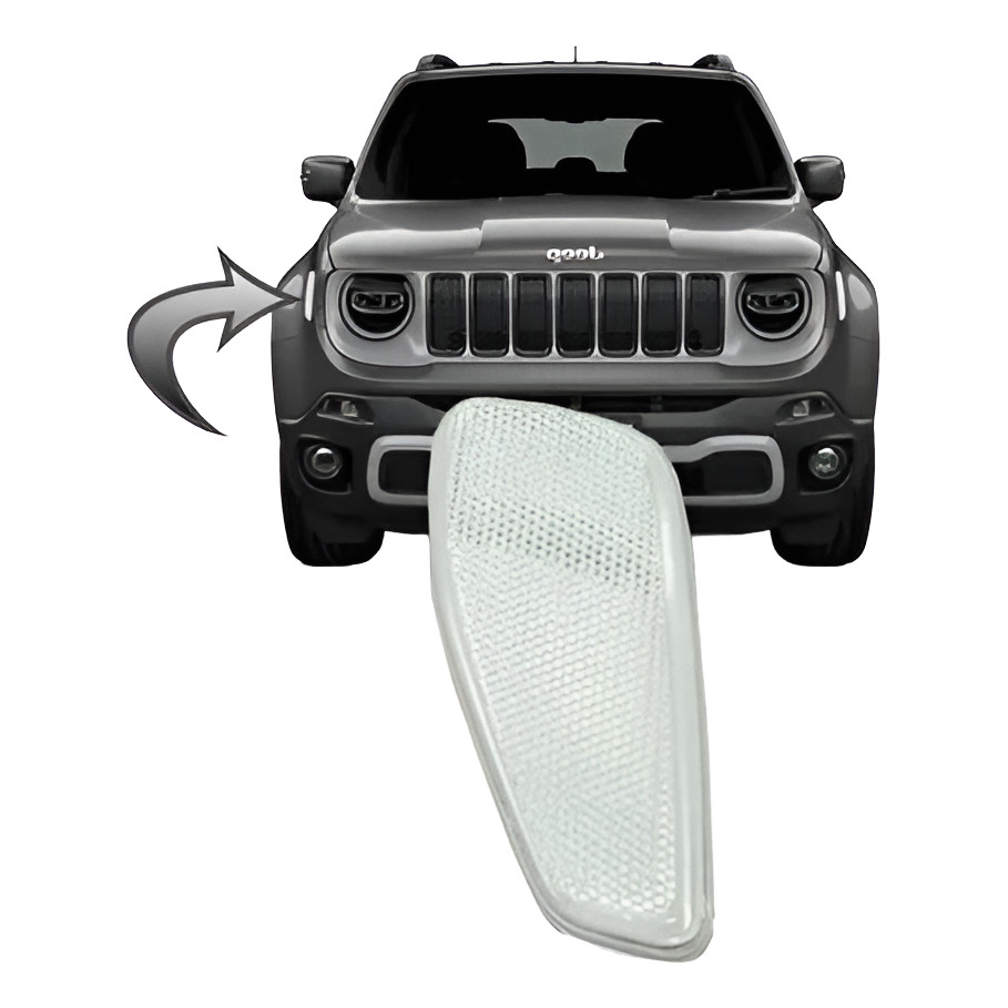 Refletor Direito Olho Gato Renegade 2015/ 2020 Cristal Mopar