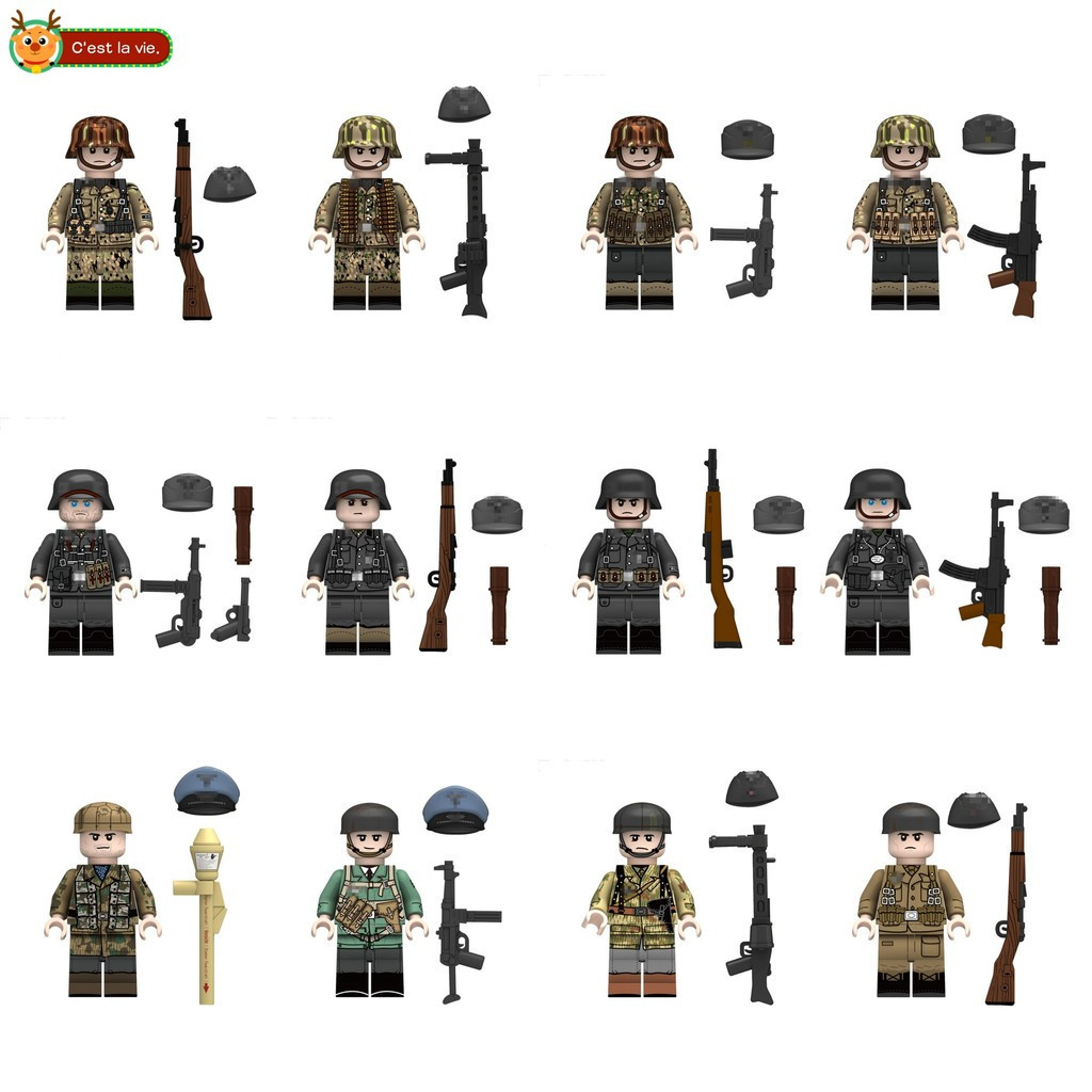 Brinquedos infantis presentes para meninos enfeites montados roupas camufladas bonecas em Oferta na Shopee