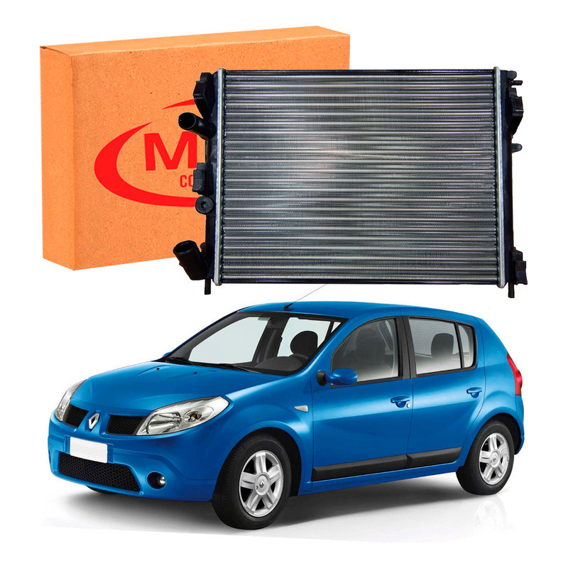 Radiador Agua Motor Mtf Sandero 1.0 2007 A 2013 em Oferta na Shopee