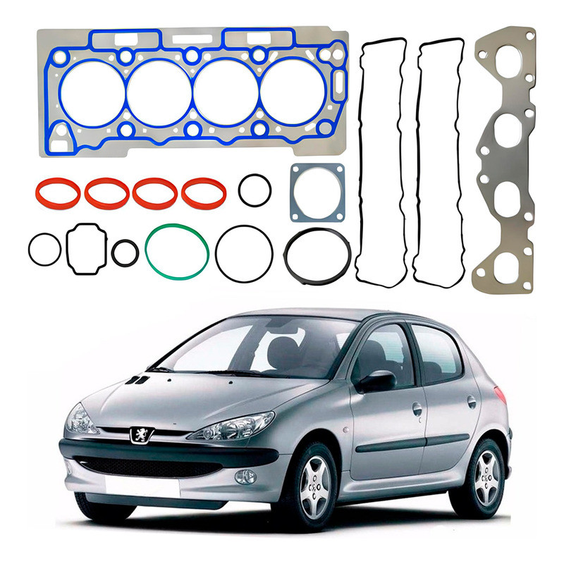 Jogo Junta Cabeçote Peugeot 206 1.6 16v 2000 A 2007 em Oferta na Shopee