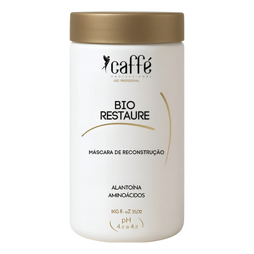 Máscara De Reconstrução Capilar Bio Restaure 1k Caffé Cabelo