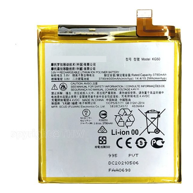 Flex Carga Batteria Original Motorola Moto One Hyper Kg50
