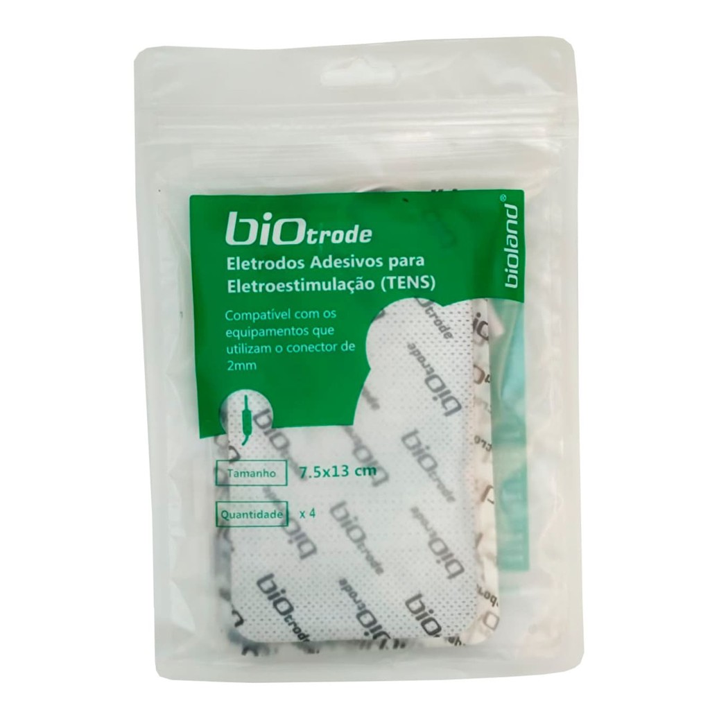 Eletrodo Adesivo Eletroestimulação Biotrode Bioland 7,5x13cm