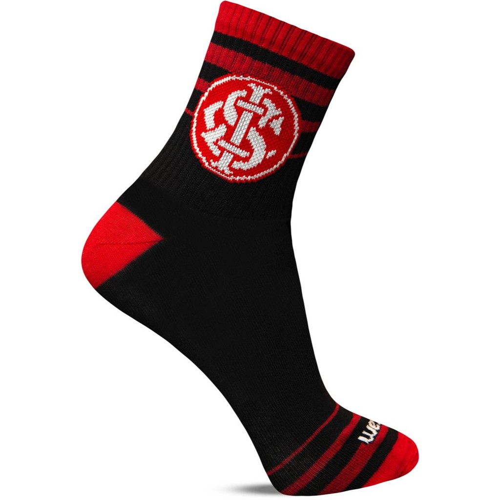 Kit 2 Pares Meia Masculina Internacional Rikam Licenciada Treino Longa Alta Academia Inverno Frio