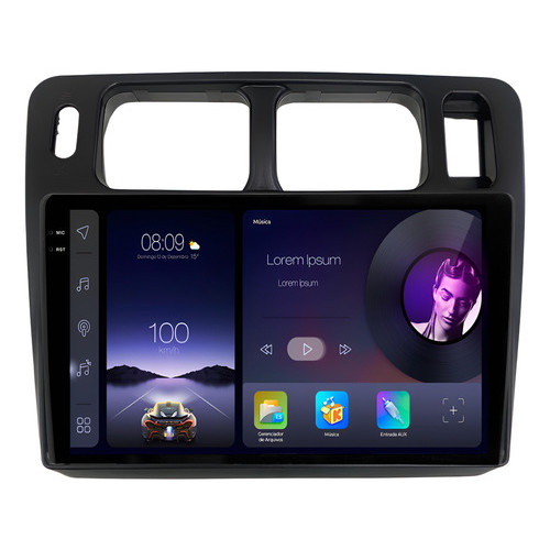 Imagem Multimídia Adak Iplay G2 Pajero Tr4 2004  2015 2+64gb Carplay Android Gps Bluetooth Qled Quadcore 9p