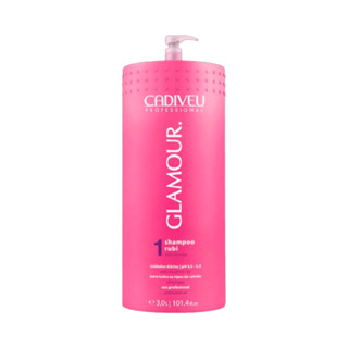 Shampoo Cadiveu Glamour Plus Rubi 3000ml em Oferta na Shopee